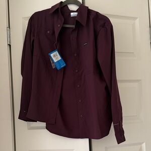 Columbia Deep Purple Omni-Shade UPF 50 Women's Sun Protection Shirt